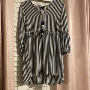 A mini dress